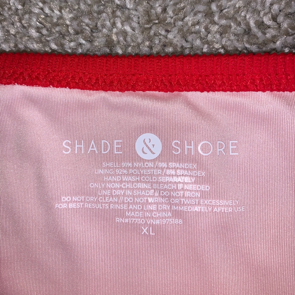 BRAND NWT Shade & Shore Red Bikini Bottoms sz XL - Picture 8 of 10